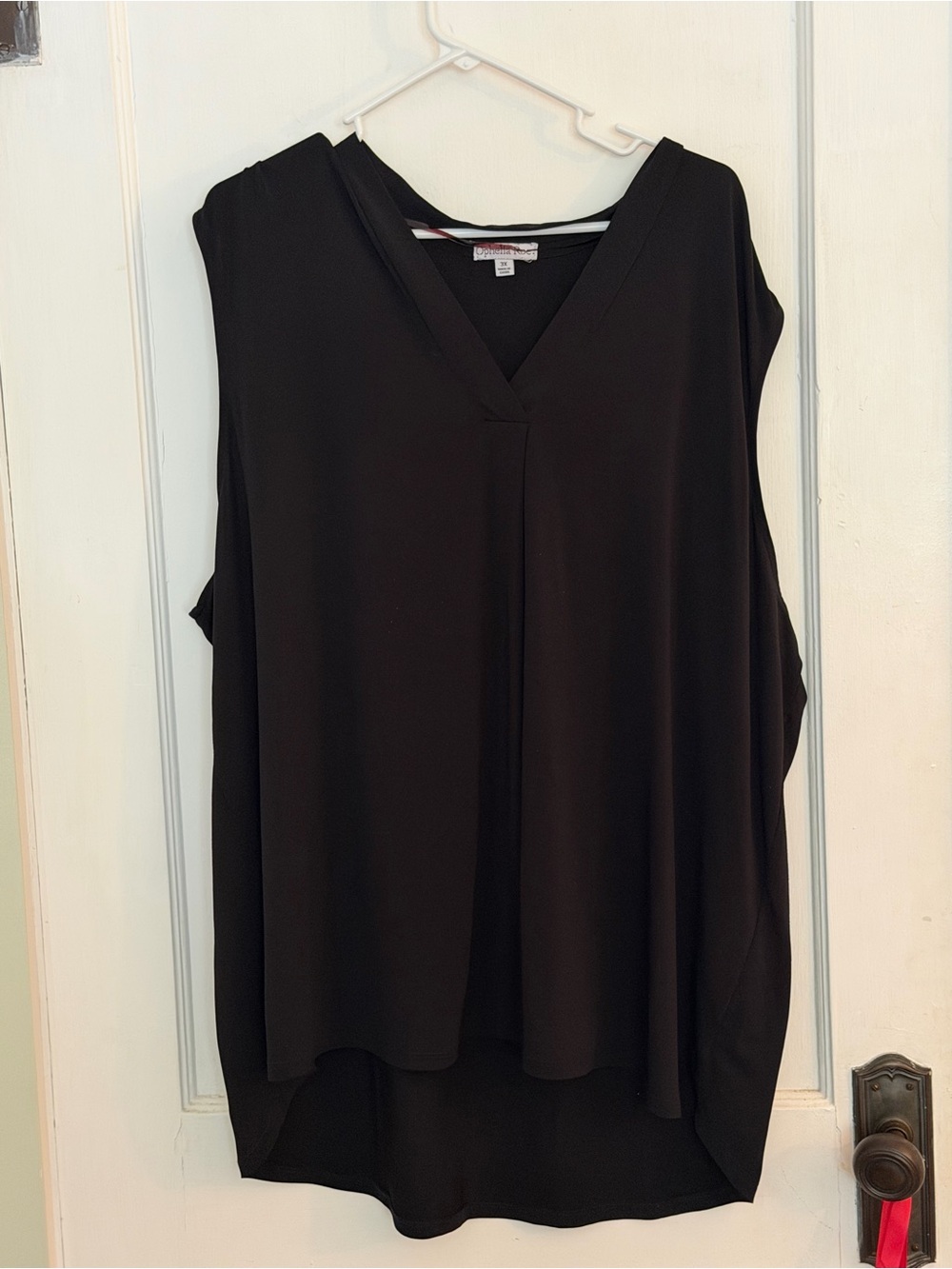 Ophelia Roe | Sleeveless V-Neck Top - Black